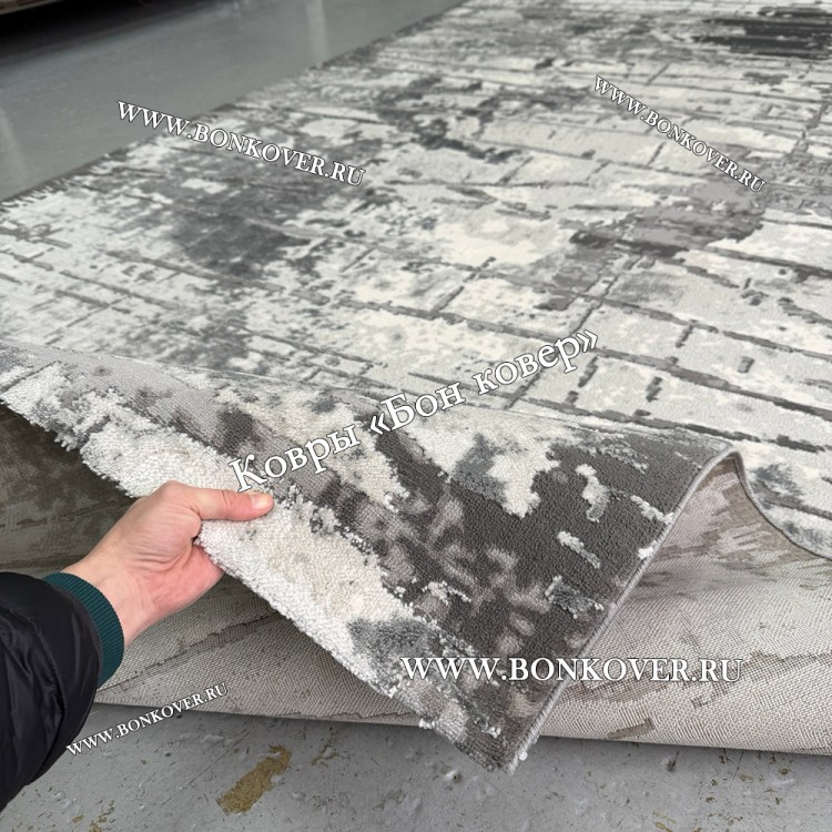 Абстрактный Ковер Турция Дизайн 30430 Серый
